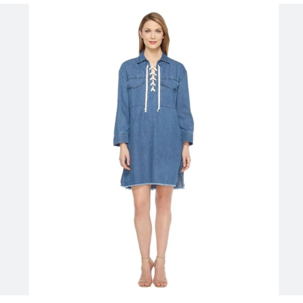 Joe’s Jeans Eveline lace-up denim dress
